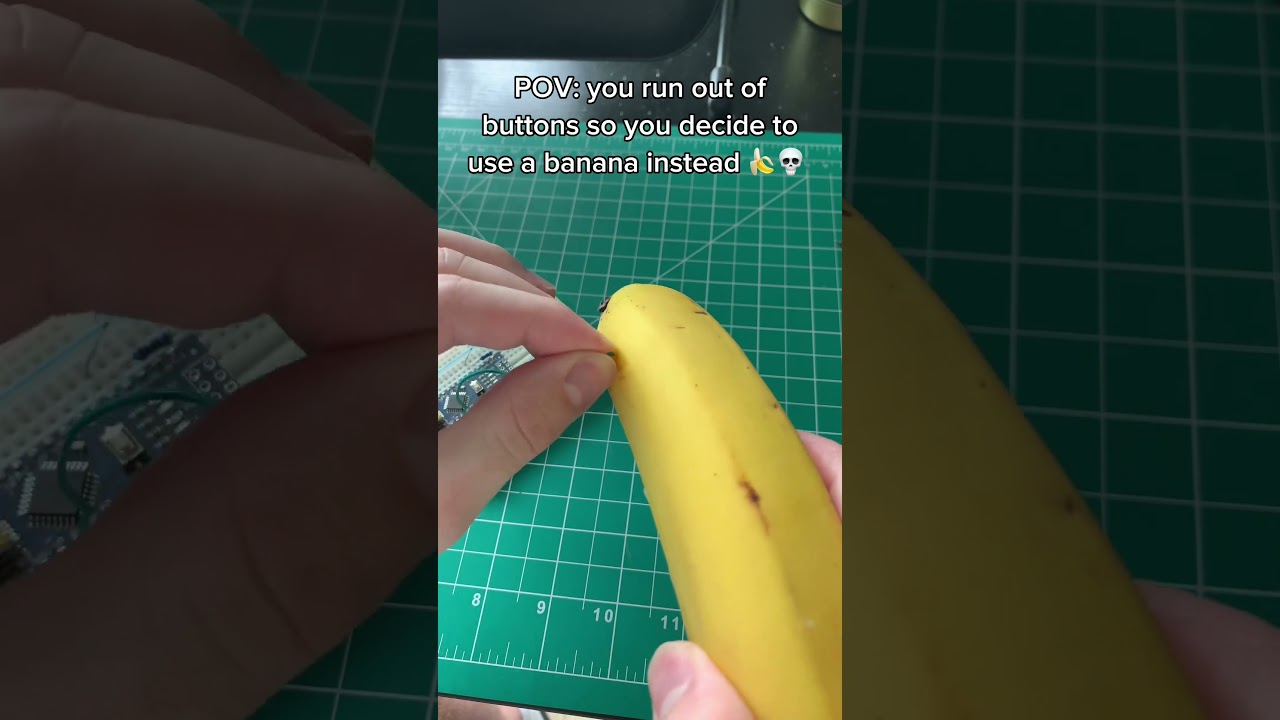 Use a BANANA as a BUTTON! #electronics #engineering #arduino