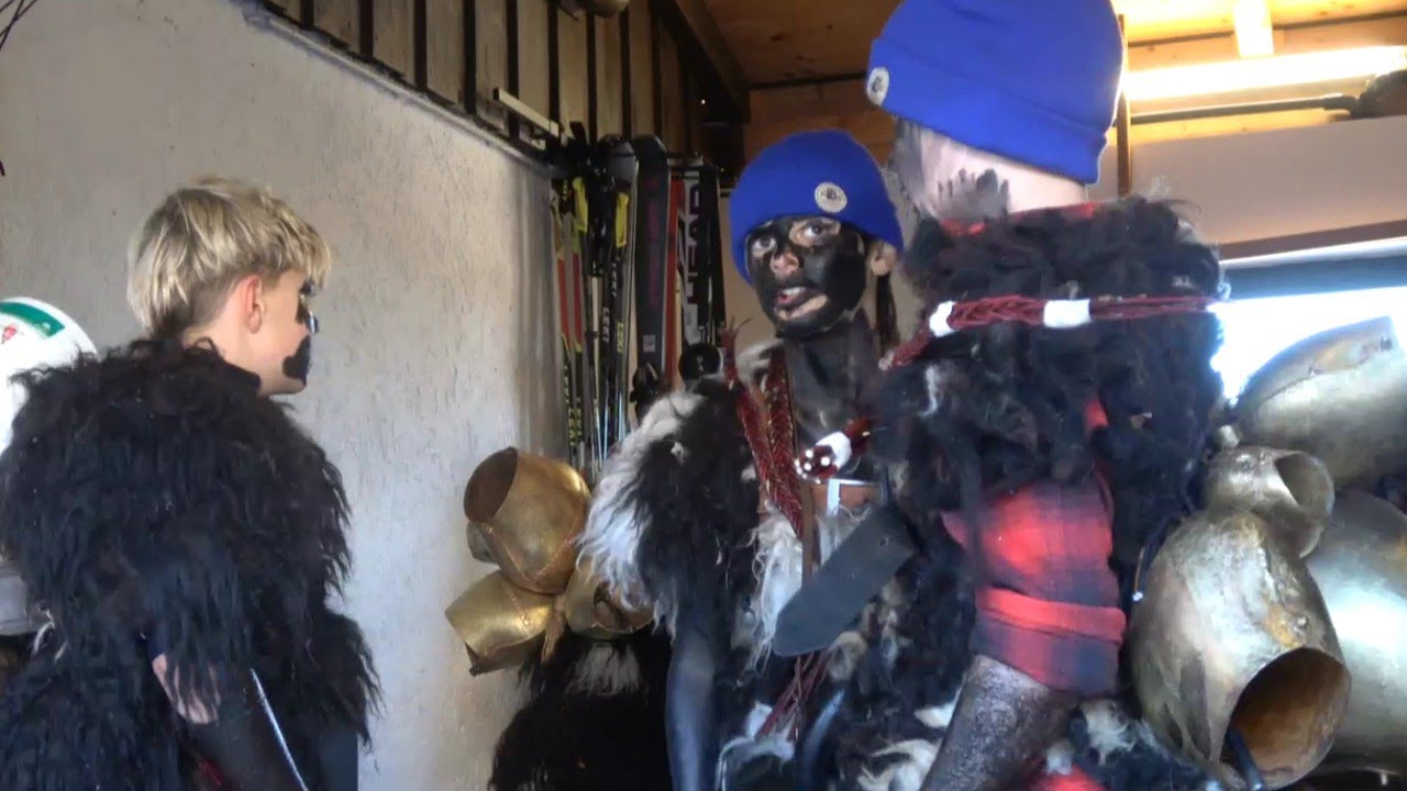 Biche - Bass :  Kinder - Nachwuchs Krampusse in Oberbayern ( Chiemgau )