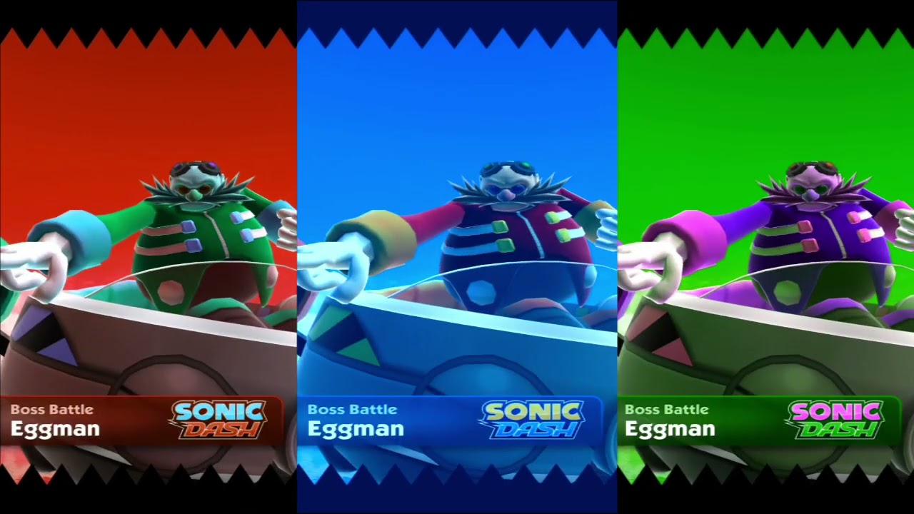 Sonic Dash Gameplay Walkthrough Versus Eggman and Zazz
