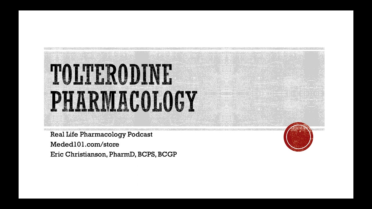 Tolterodine Detrol Pharmacology