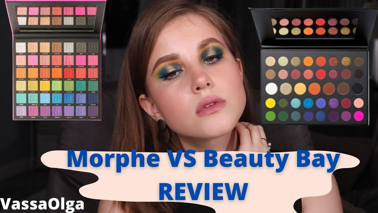 Beauty Bay Bright Matte Palette VS Morphe X James Charles Palette | Makeup Review | VassaOlga