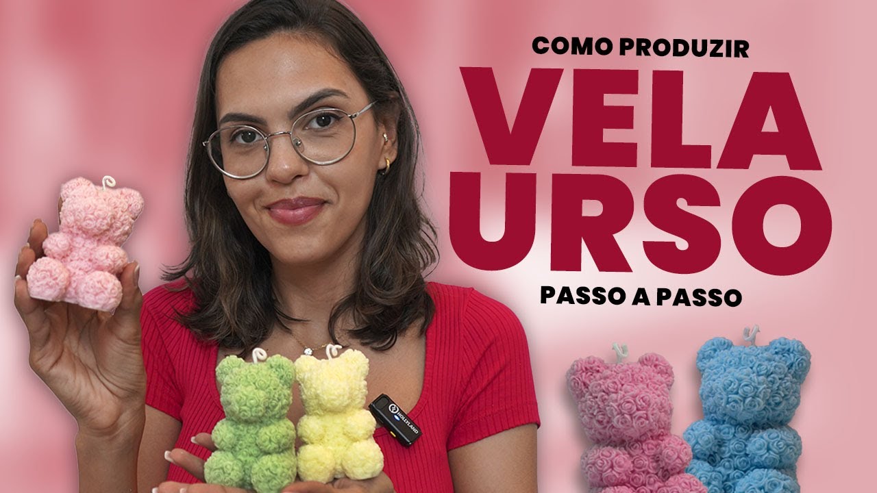 Como produzir velas aromáticas no formato de urso