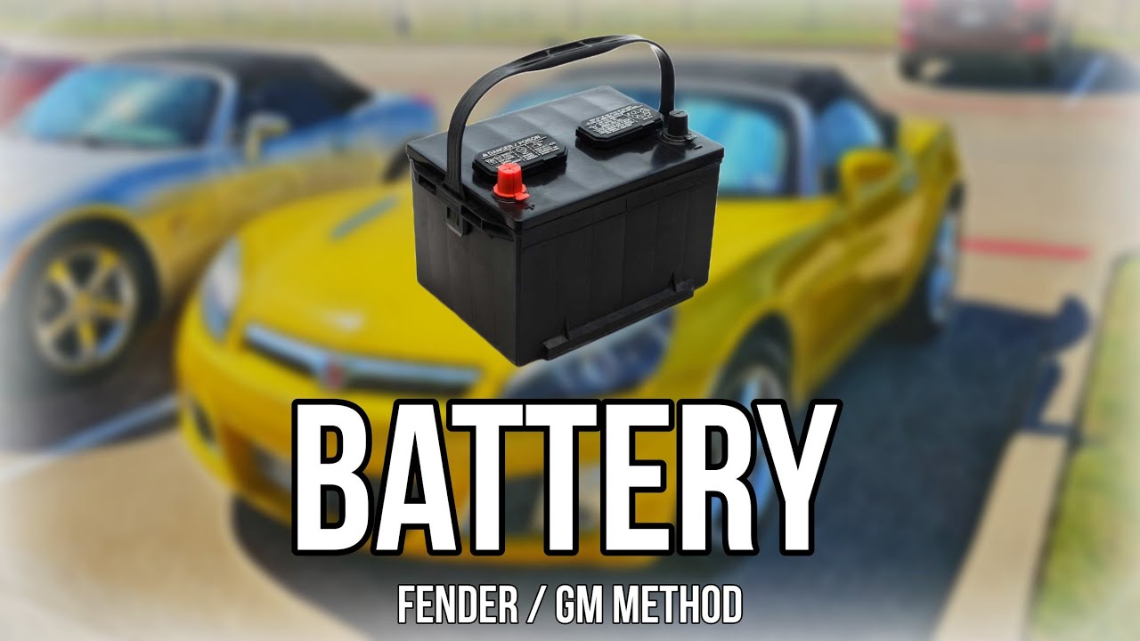 Saturn Sky Bettery Replacement (Fender/ GM Method)