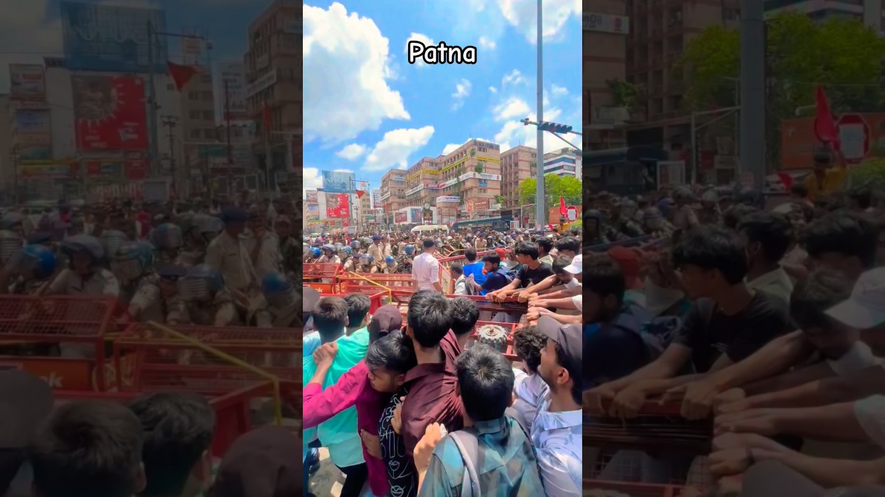 lathi charge Patna Bihar #lathicharge #bihar #patna #students @mithun1243