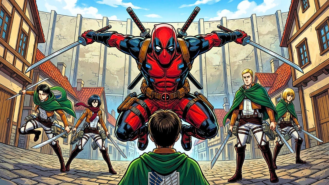 What If DEADPOOL Entered The ATTACK ON TITAN Universe?