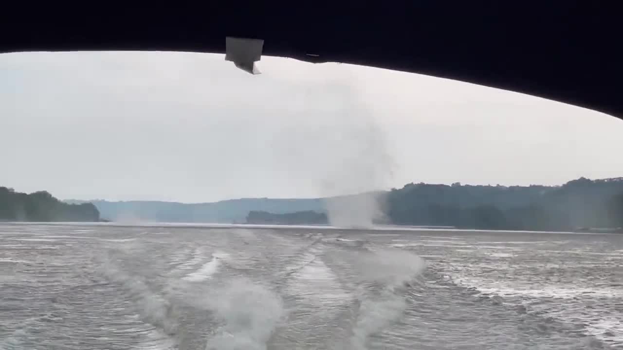 Ohio River waterspout caught on camera during severe storms around Tri-State