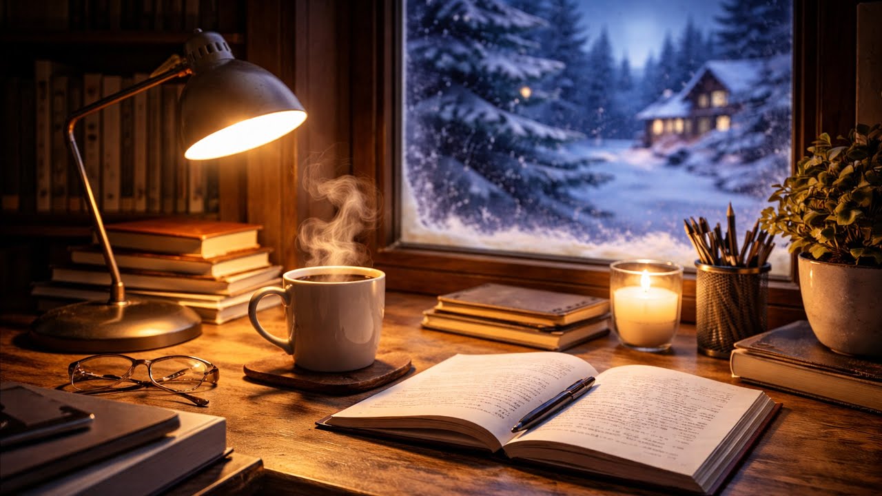 Luka LoFi – 2 Hour Winter Library LoFi | Quiet Study Music for Deep Focus ❄️📚