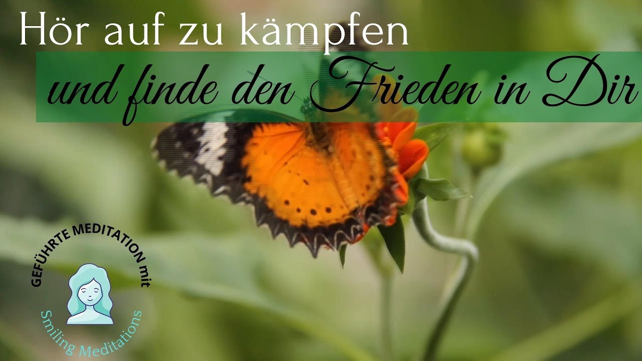 H&ouml;r auf zu k&auml;mpfen und finde den Frieden in Dir GEF&Uuml;HRTE MEDITATION