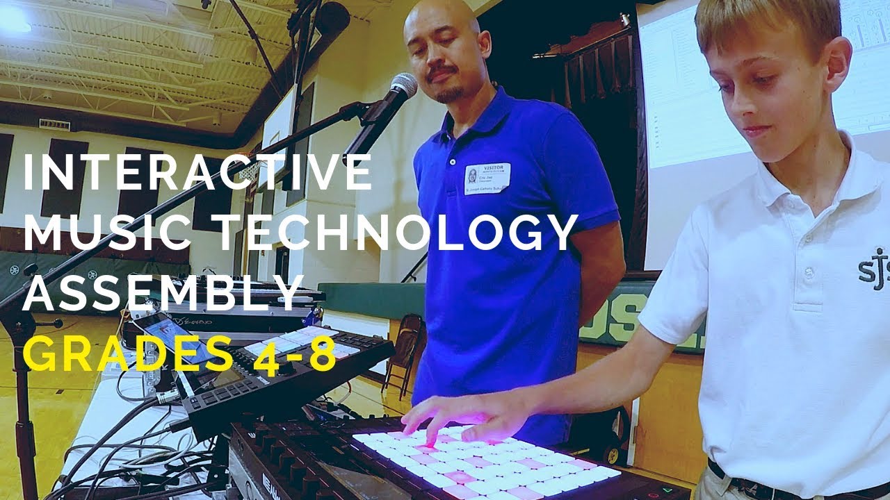 Interactive Music Technology Assembly (Grades 4-8) - 6th Grader Creating a Melody