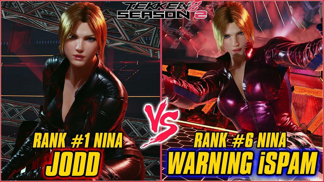 TEKKEN 8 | JODD (RANK #1 NINA) vs WARNING iSPAM (RANK #6 NINA) | TEKKEN 8 RANKED MATCH