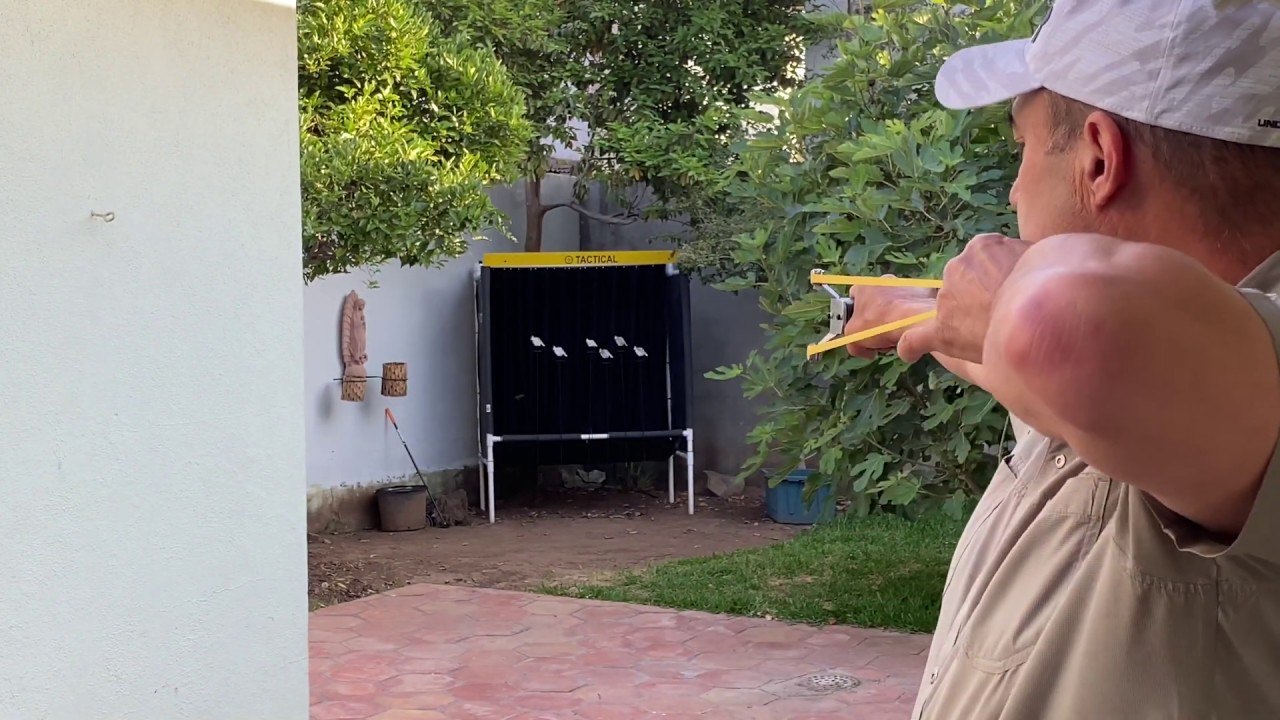 Sling shot shooting