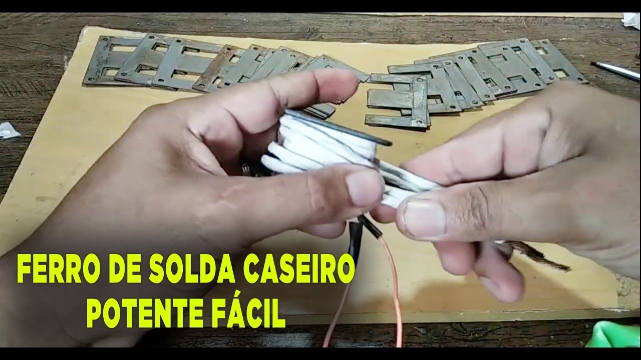 COMO FAZER FERRO DE SOLDA CASEIRO POTENTE COM PEQUENO TRAFOS