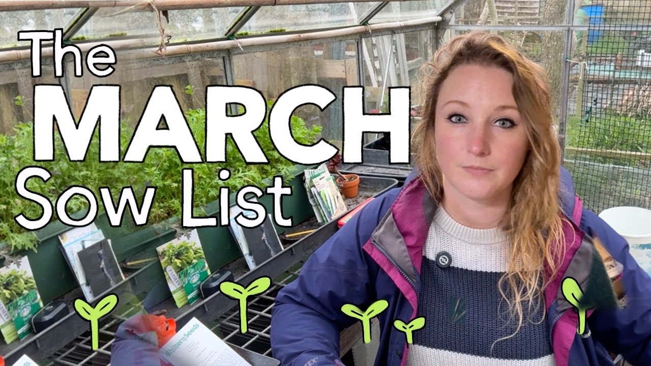 The MARCH Seed List || Everything I'm Sowing this month on the Allotment