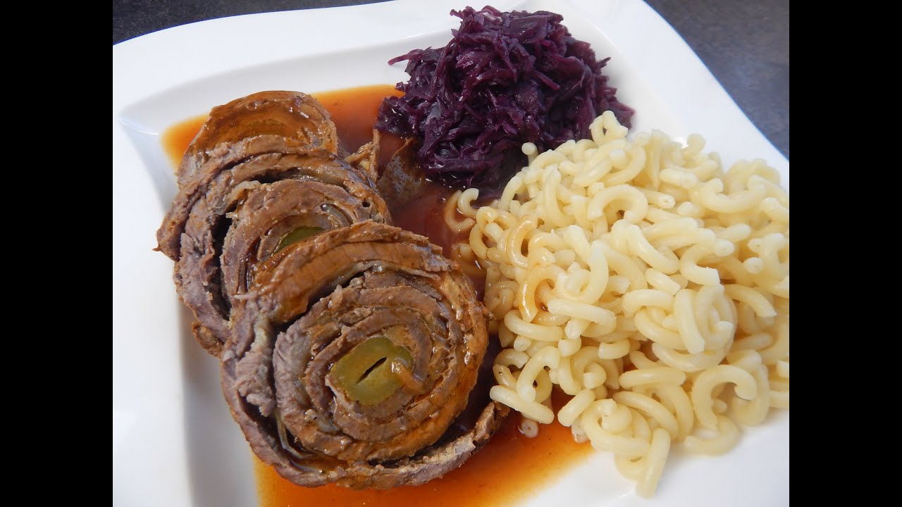 Rinder - Roulade, zart und saftig. Ganz einfach, ohne anbraten