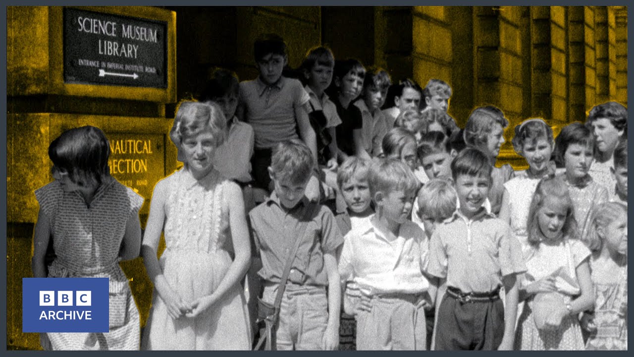 1959: Children visit the SCIENCE MUSEUM | BBC News | Retro Tech | BBC Archive