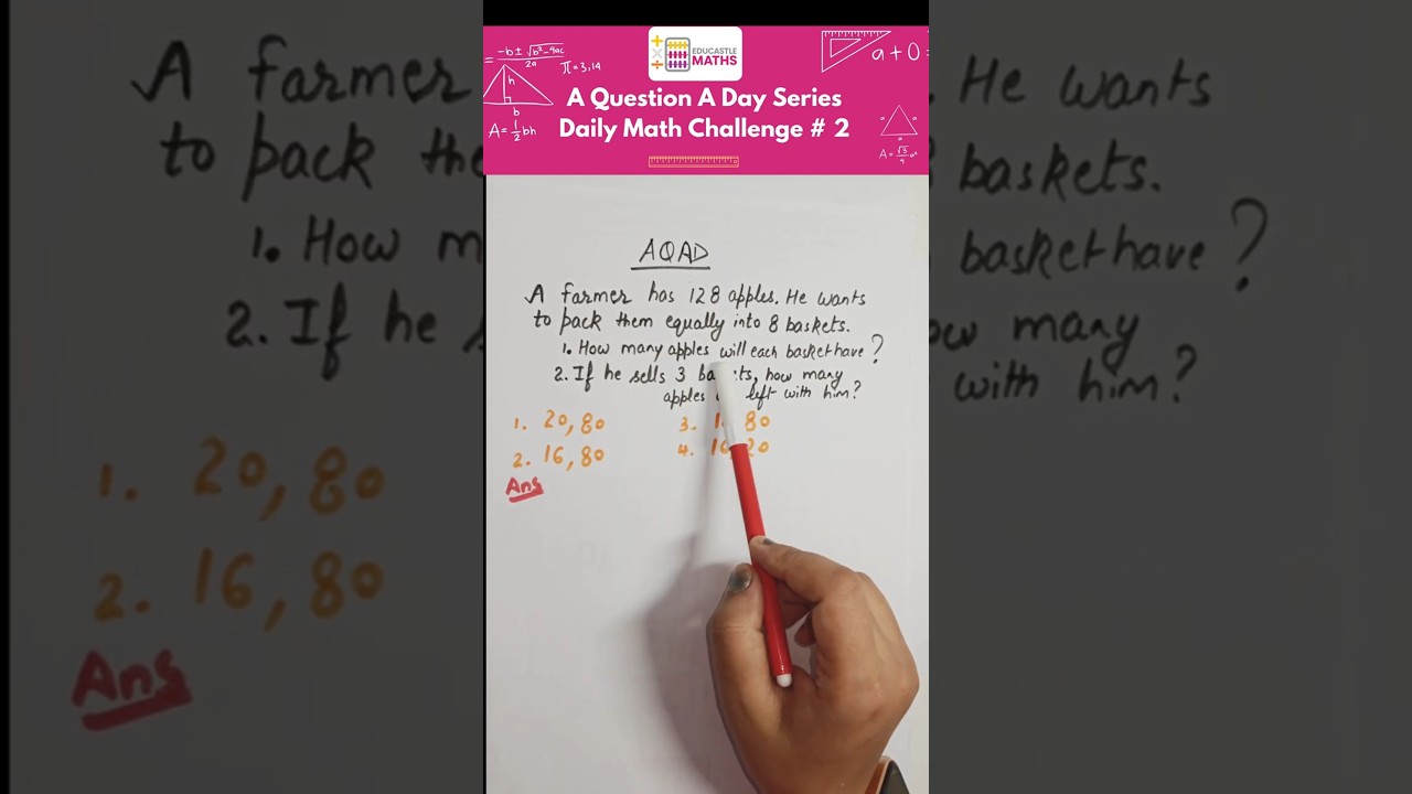 A Question A Day  Daily Math Challenge #2 #shorts #trending