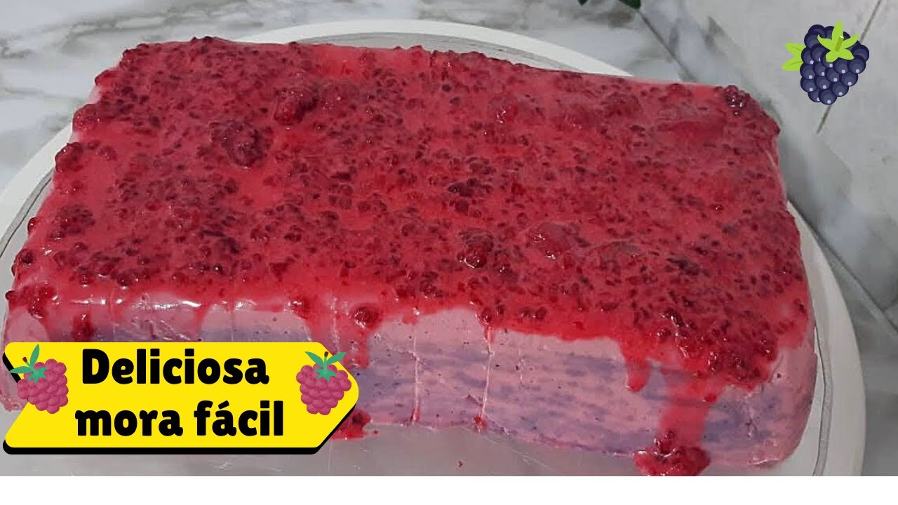 Cómo hacer postre de mora 🍇 Postres fáciles y rápidos