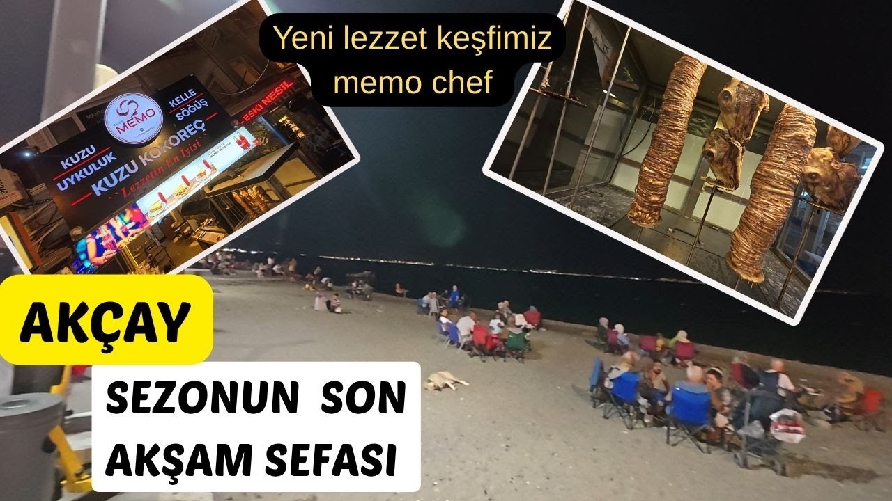 akçayda sezonun son akşam gezintisi