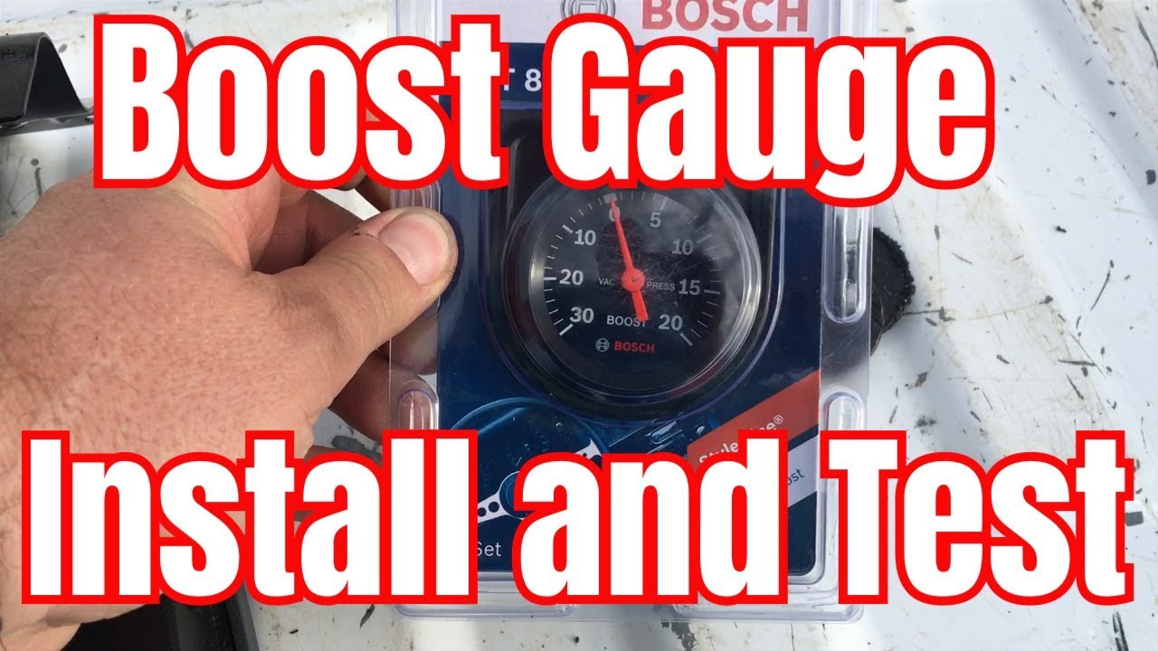 Установка и тест-драйв датчика давления наддува Bosch FST-8213