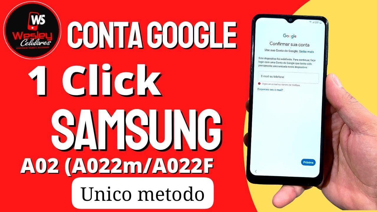 Conta Google a02 apenas um clique todas versões