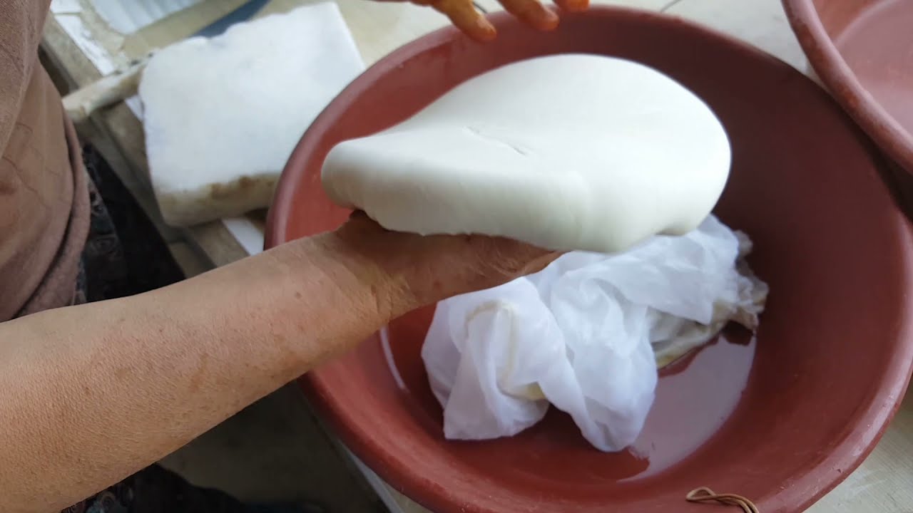 Annem ile birlikte keçileri sağıp, keçi peyniri yaptık