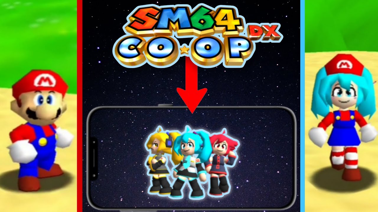 Tutorial de como colocar mods no mario64 coop dx no celular(testando com o mod da miku)