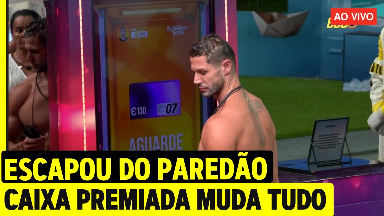 🔴 BBB26 AO VIVO: FORMAÇÃO DE PAREDÃO AO VIVO E DINÂMICA DAS CAIXAS SURPRESAS