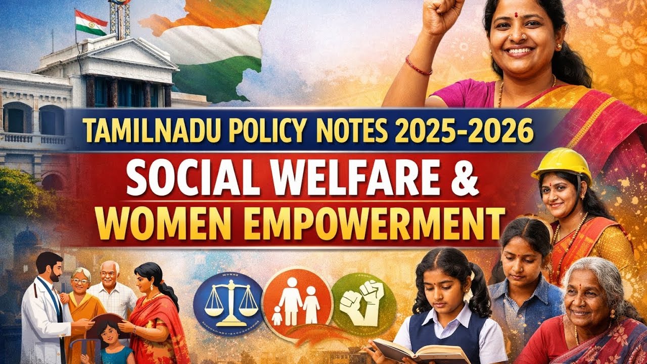 Tamilnadu policy notes 2025-2026 social welfare and women empowerment #tnpschacker #socialwelfare 
