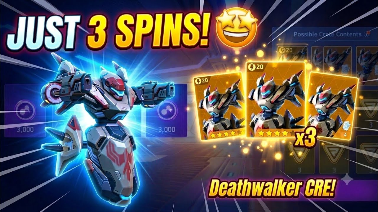 UNEXPECTED LUCK 🤞 DEATHWALKER Unlocked 🔓🤯| Mech Arena |