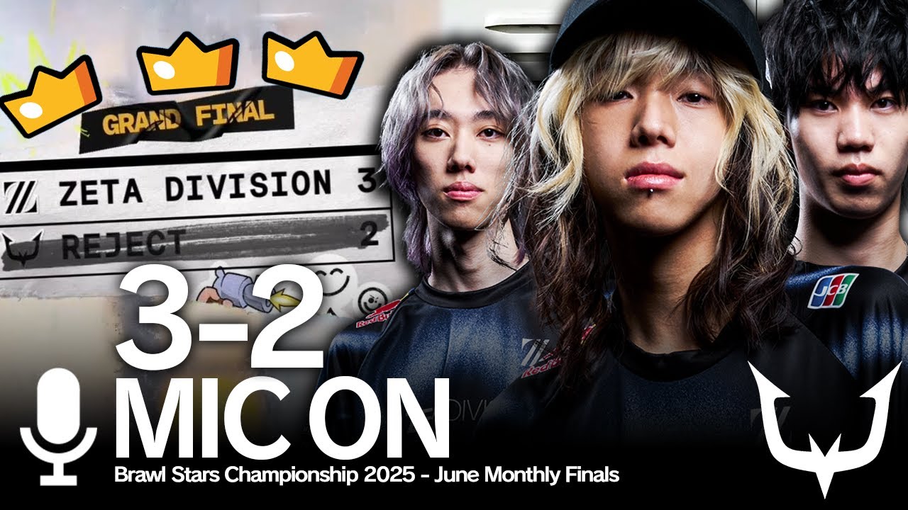 MIC ON // vs REJECT | Brawl Stars Championship 2025 June Monthly Finals
