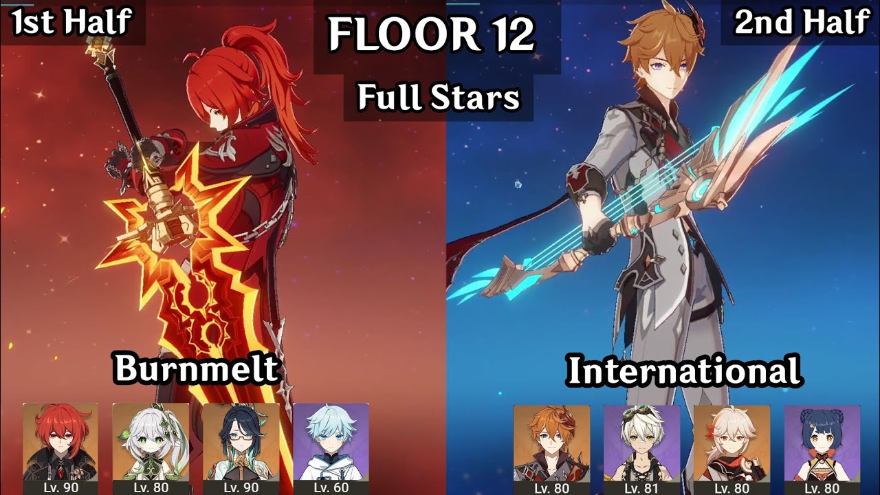 Diluc Burnmelt + Childe International | 5.3 Spiral Abyss Floor 12 9 Stars | Genshin Impact