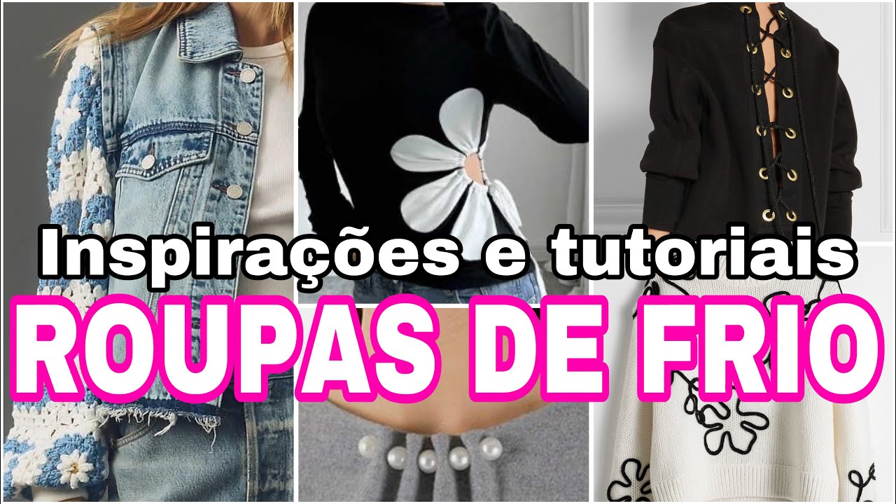 Customizar roupas de frio / Muitas ideias pra customizar roupas invernais / casacos, moletons