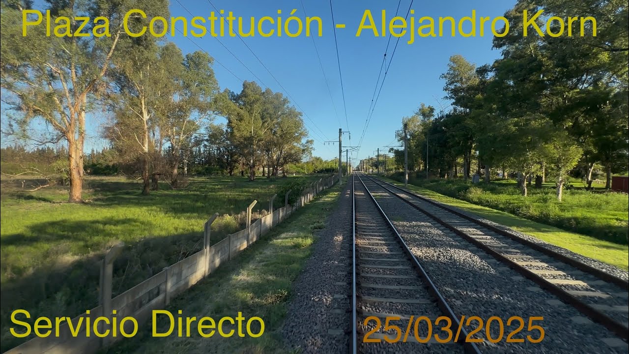 Cabview | Trenes Argentinos | Plaza C. - A. Korn | 25/03/25 #기차 #train #world #railway #transport