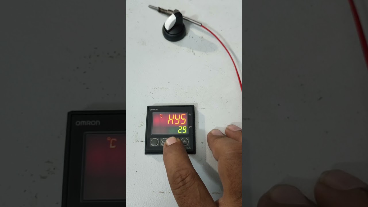 Omron E5CN with PT100 sensor & setting Hysterisis temp control.