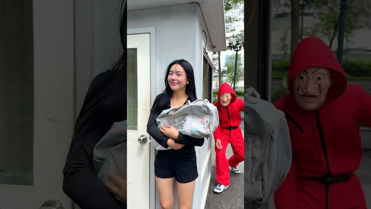 Money Heist vs Police 36 #moneyheist #parkour  #police #escape #shorts #cpider98