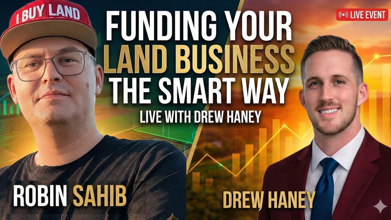 Funding Your Land Business the Smart Way Live with Drew Haney - Thursday 5PM CST - 01/15/26