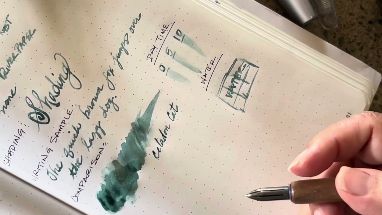 Diamine Celadon Cat ink Review