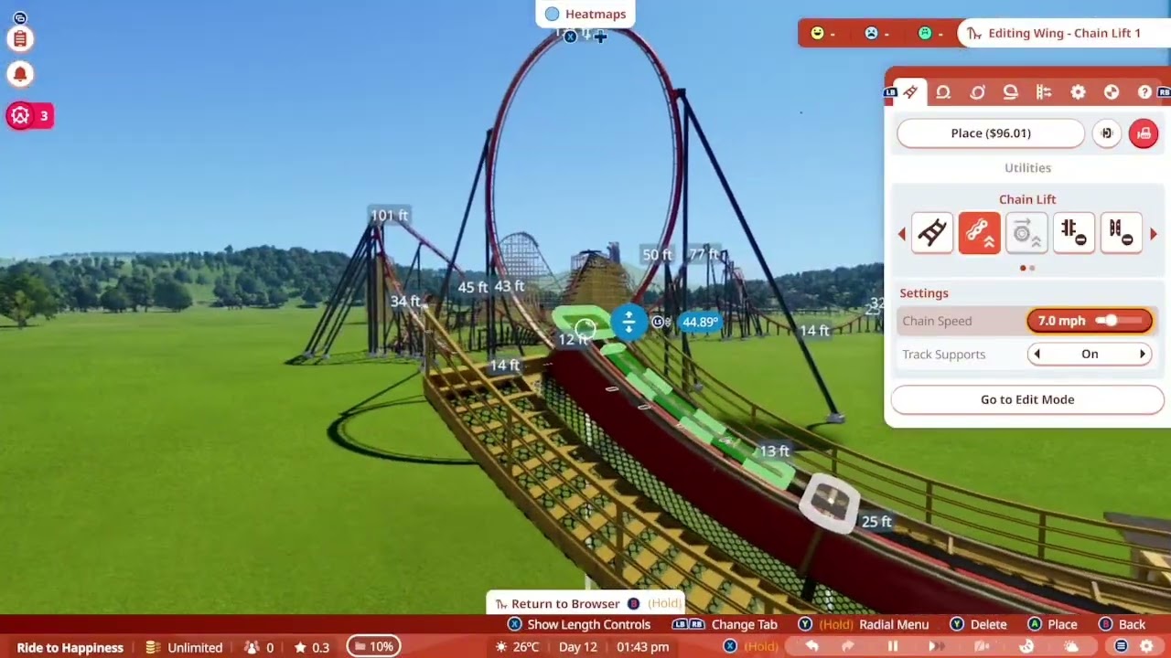 Buildings roller coaster backwards in Planco 2  #planetcoaster2 #viral 