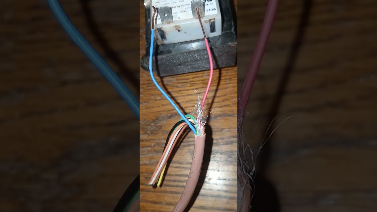 Red And Blue Thermostat Wires Contacted