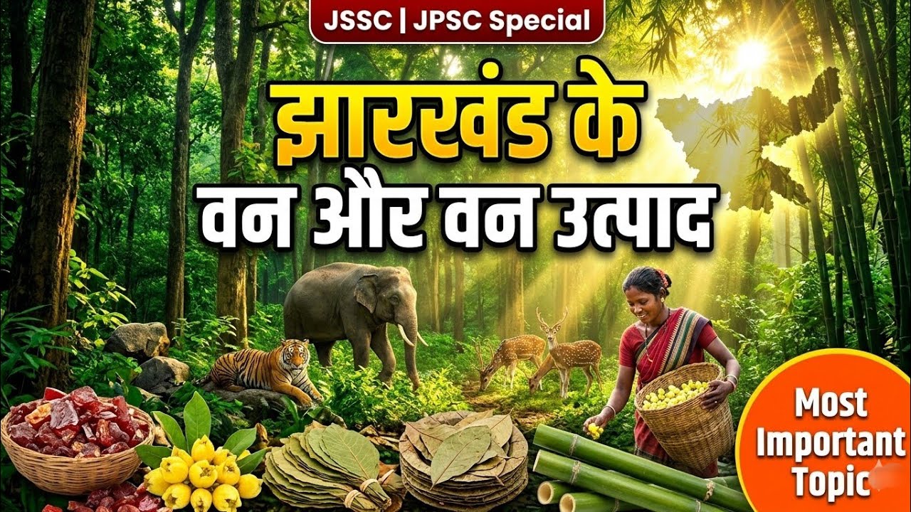 झारखंड के वन और वन उत्पाद | Forests & Forest Products of Jharkhand | JSSC JPSC Special