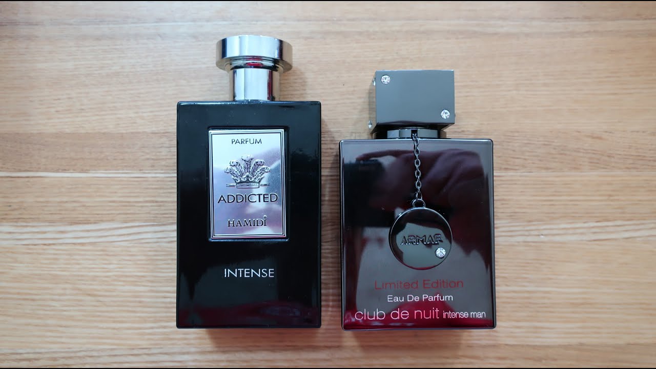 Hamidi Addicted Intense Parfum 120 мл против Armaf Club De Nuit Intense Man Limited Edition Parfu...