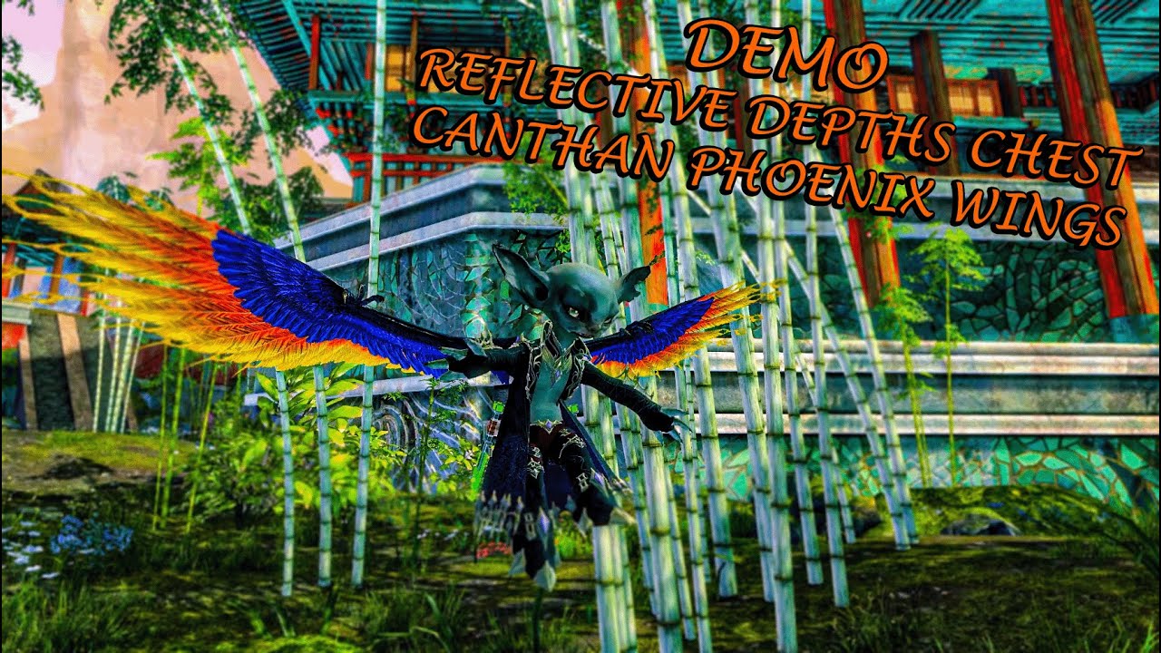 Guild Wars 2 - Opening 26 Reflective Depths Chests & Canthan Phoenix Wings Demo!