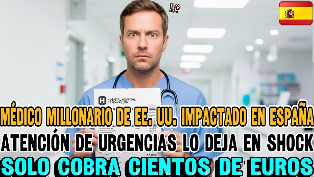 Médico de urgencias de EE  UU  ve la factura en España y exclama ¡nuestros costos médicos son un rob