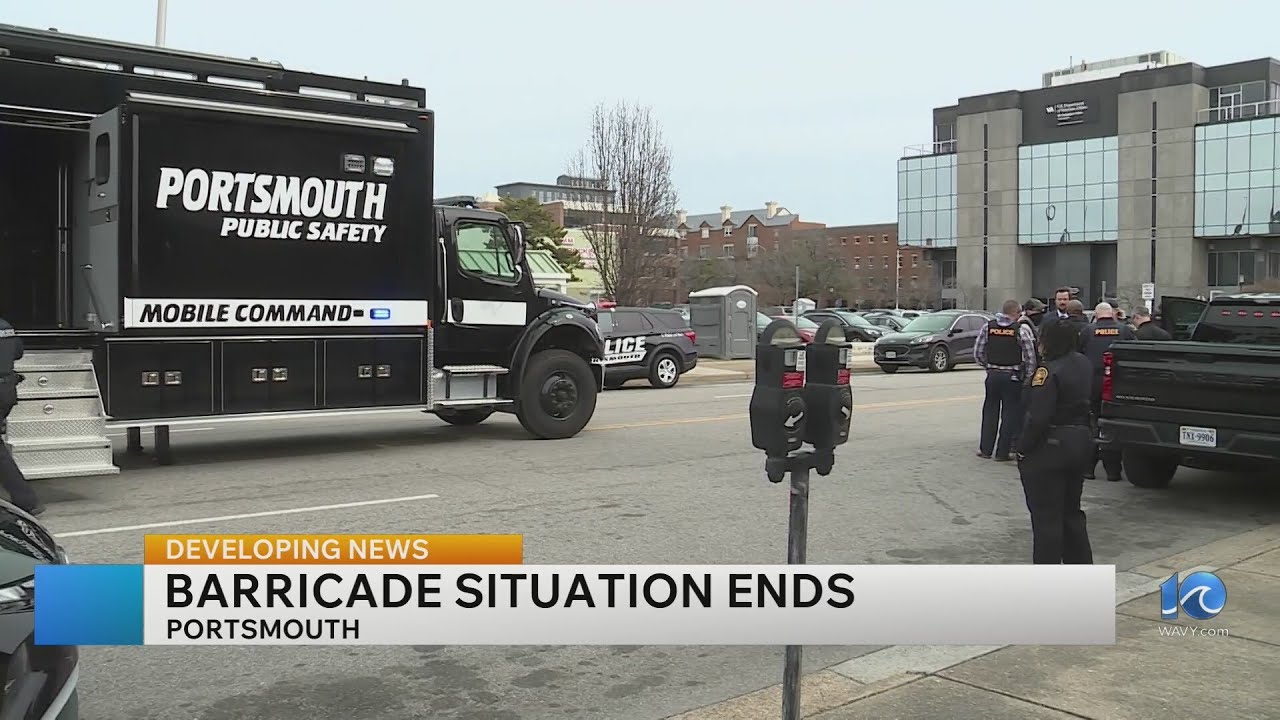 Barricade situation in Portsmouth ends with arrest
