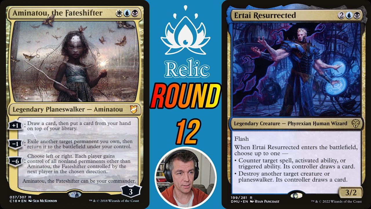 RelicFest r12 Aminatou (Baptiste) VS Ertai (Eliott Dragon) - MTG French Duel Commander Magic
