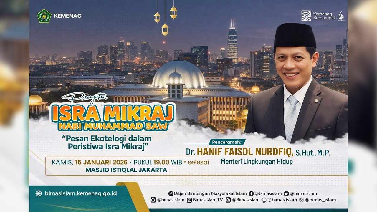 PERINGATAN ISRA MI'RAJ TINGKAT KENEGARAAN DI MASJID ISTIQLAL || 15.01.2026