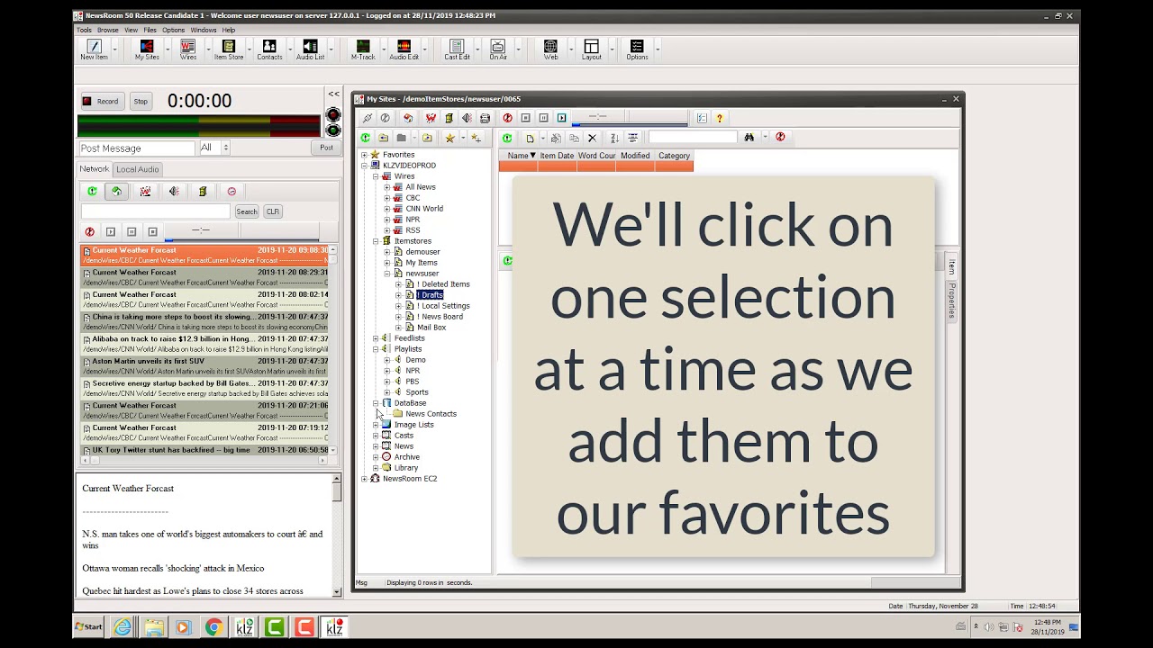 NewsRoom 5 - Setting Your Favorites in MySites