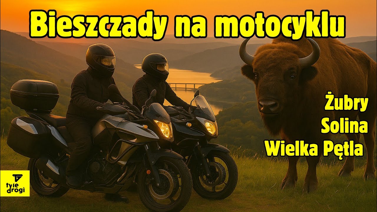 Bieszczady na motocyklu - Żubry, Solina i Wielka Pętla