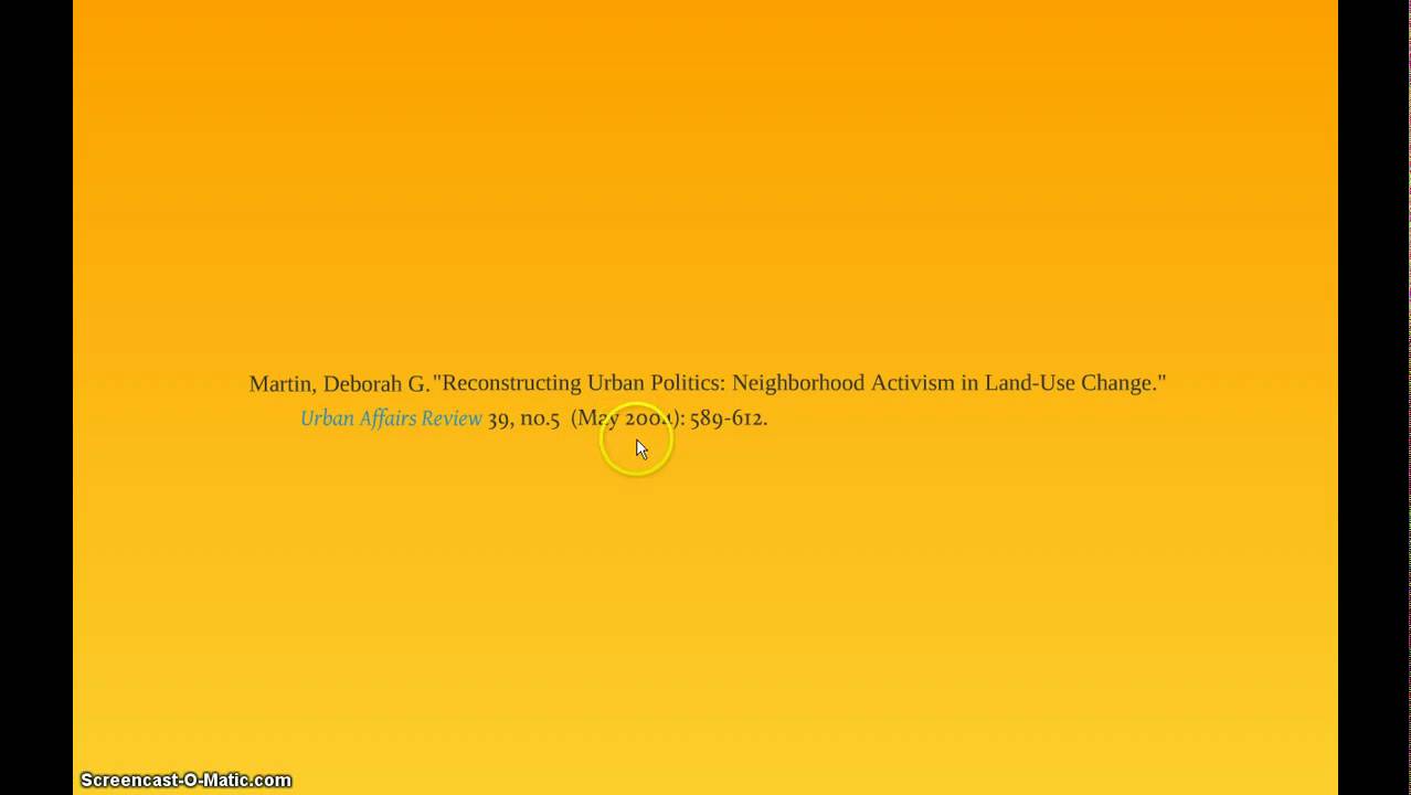 Chicago Style Citation - Journal article (16th Edition)