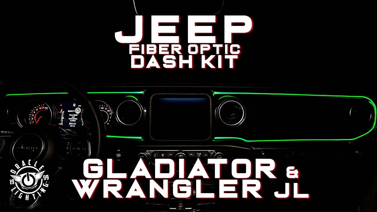 Jeep Fiber Optic Interior LED Custom Lighting Dash Kit- Gladiator and Wrangler JL by ORACLE Lighting